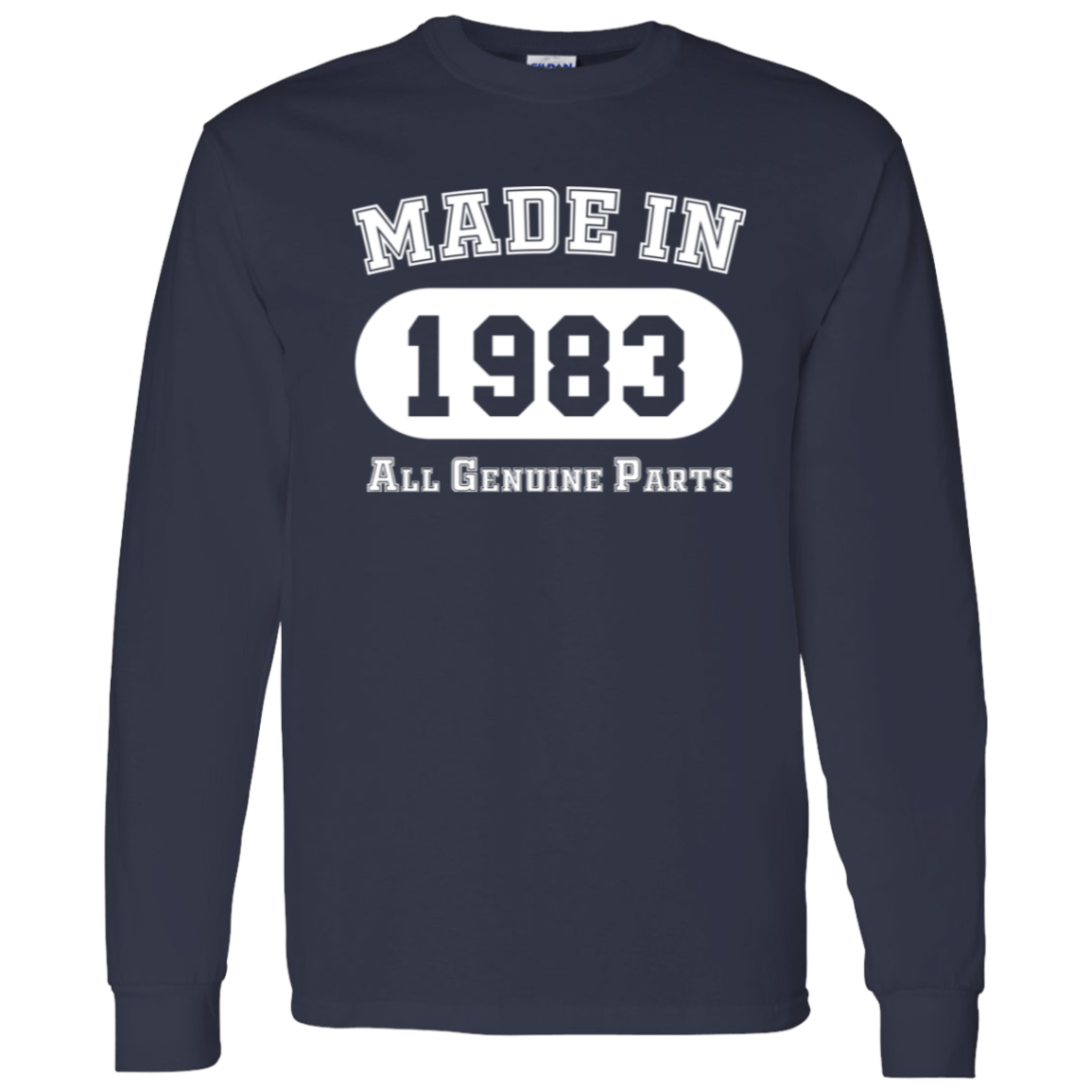 Made In 1983 All Genuine Parts - Long Sleeve Tee