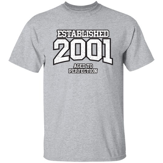 Established 2001 Aged To Perfection - T Shirt