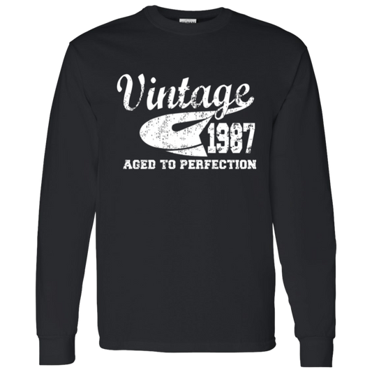 Vintage 1987 Aged To Perfection - Long Sleeve Tee