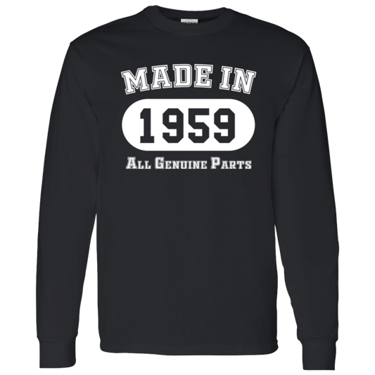 Made In 1959 All Genuine Parts - Long Sleeve Tee