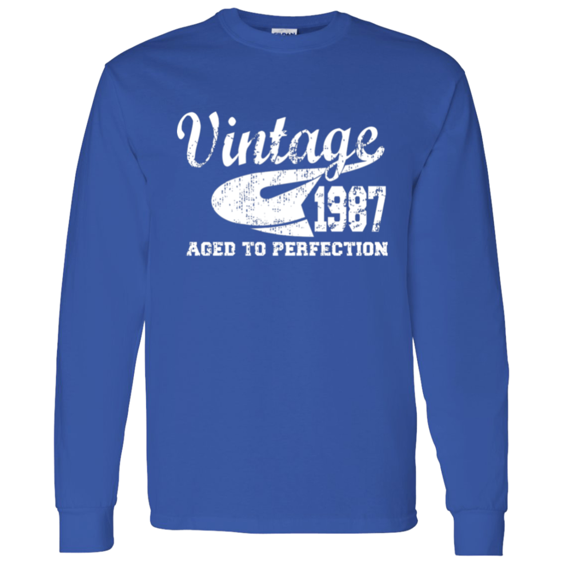 Vintage 1987 Aged To Perfection - Long Sleeve Tee