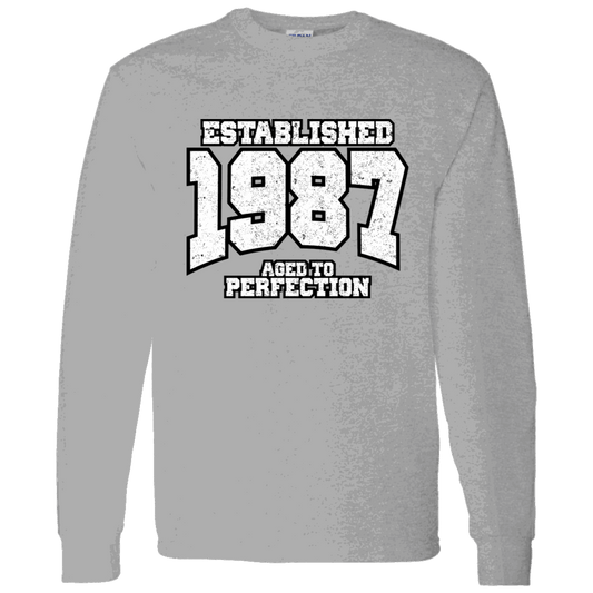 Established 1987 Aged To Perfection - Long Sleeve Tee