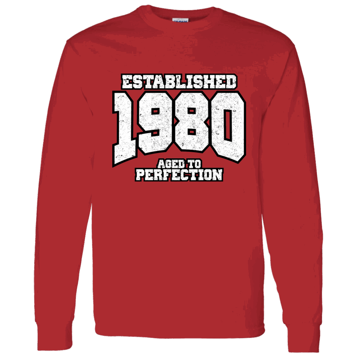 Established 1980 Aged To Perfection - Long Sleeve Tee