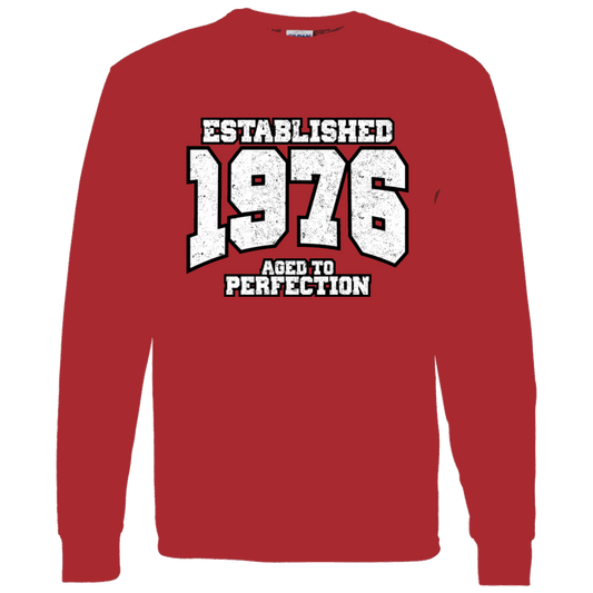 Established 1976 Aged To Perfection - Long Sleeve Tee