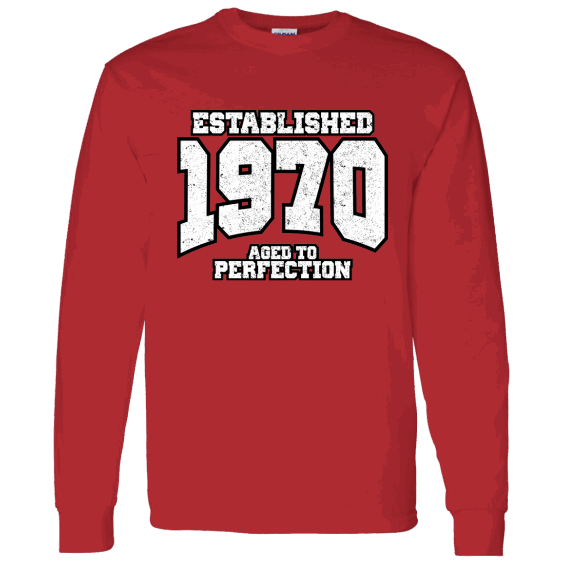 Established 1970 Aged To Perfection - Long Sleeve Tee