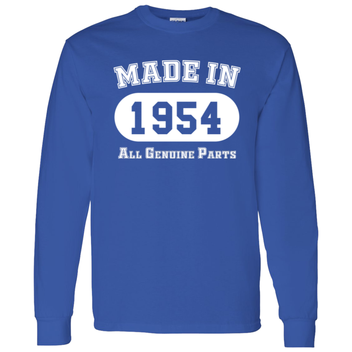 Made In 1954 All Genuine Parts - Long Sleeve Tee