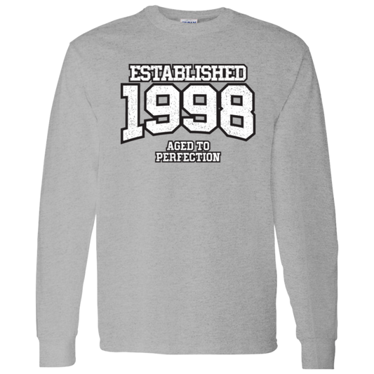 Established 1998 Aged To Perfection - Long Sleeve Tee