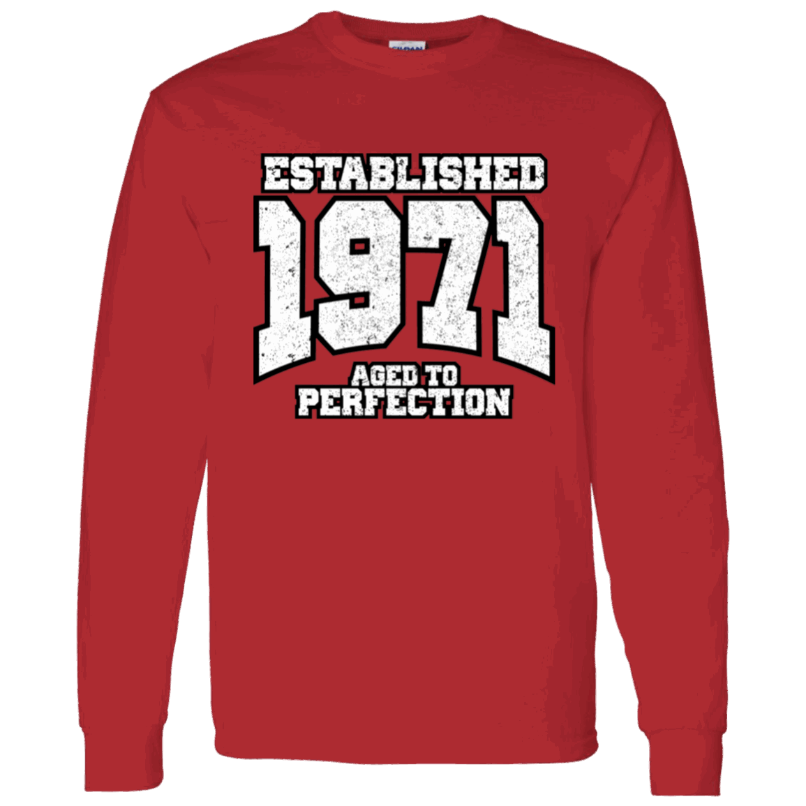 Established 1971 Aged To Perfection - Long Sleeve tee