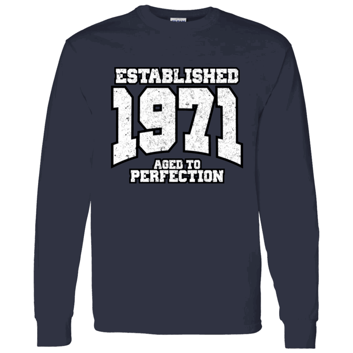 Established 1971 Aged To Perfection - Long Sleeve tee