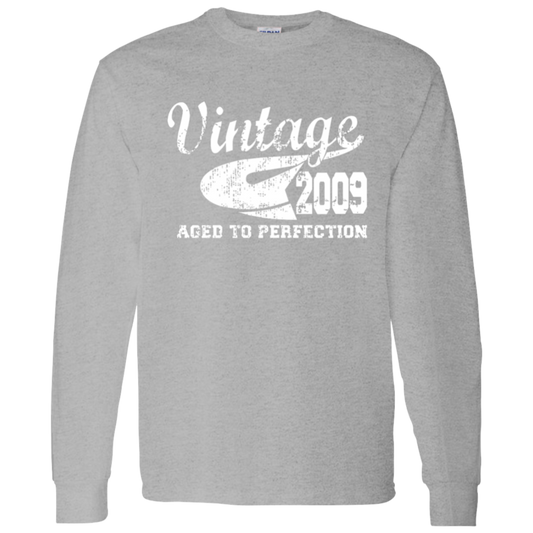 Vintage 2009 Aged To Perfection - Long Sleeve Tee