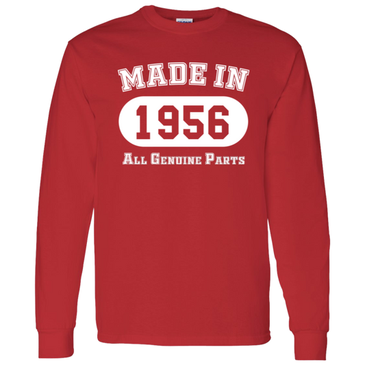 Made In 1956 All Genuine Parts - Long Sleeve Tee