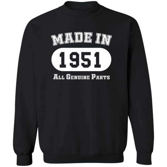 Made In 1951 All Genuine Parts - Sweatshirt