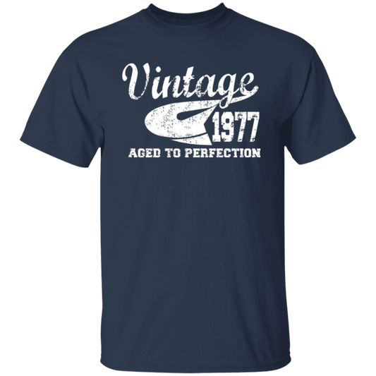 Vintage 1977 Aged To Perfection - T Shirt