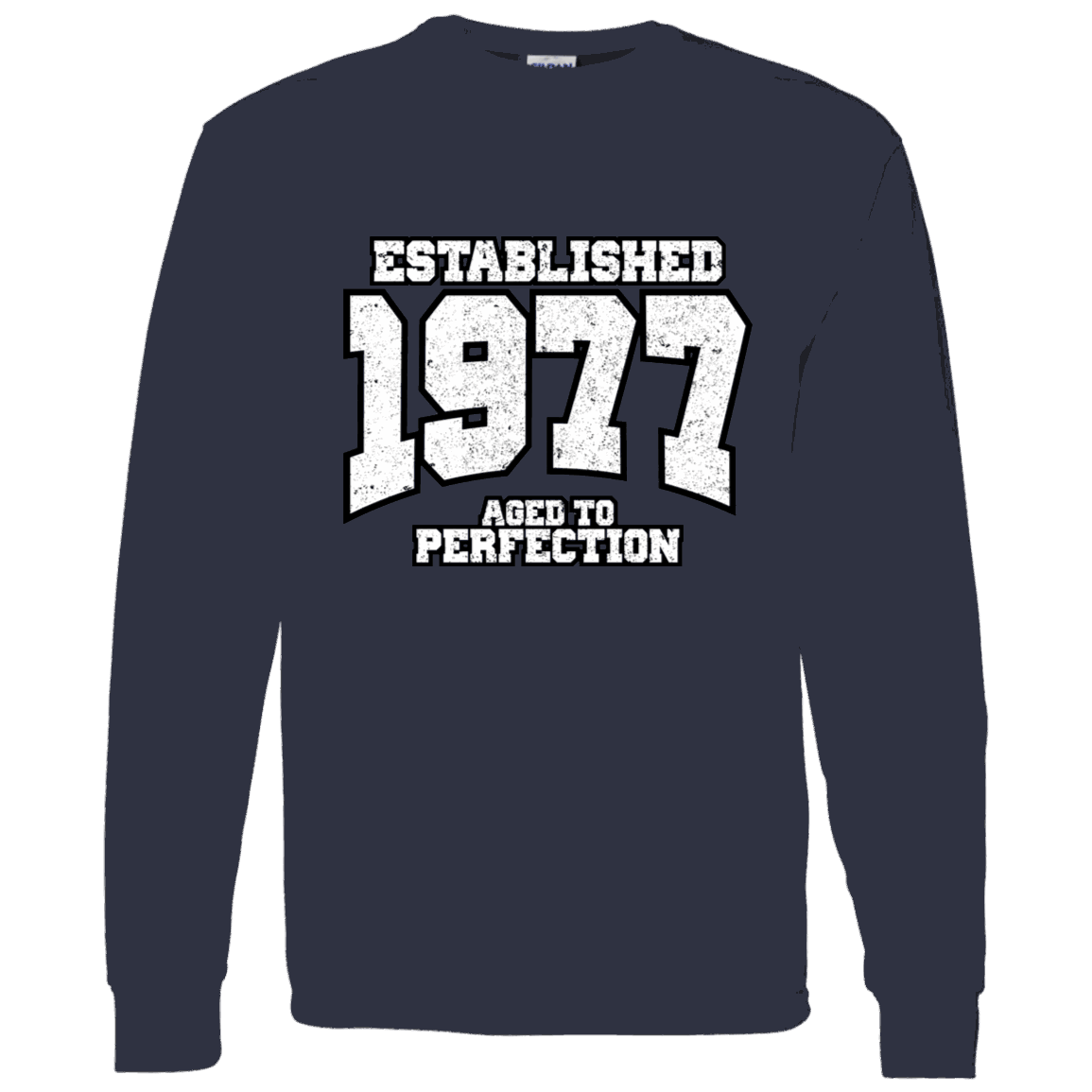 Established 1977 Aged To Perfection - Long Sleeve Tee