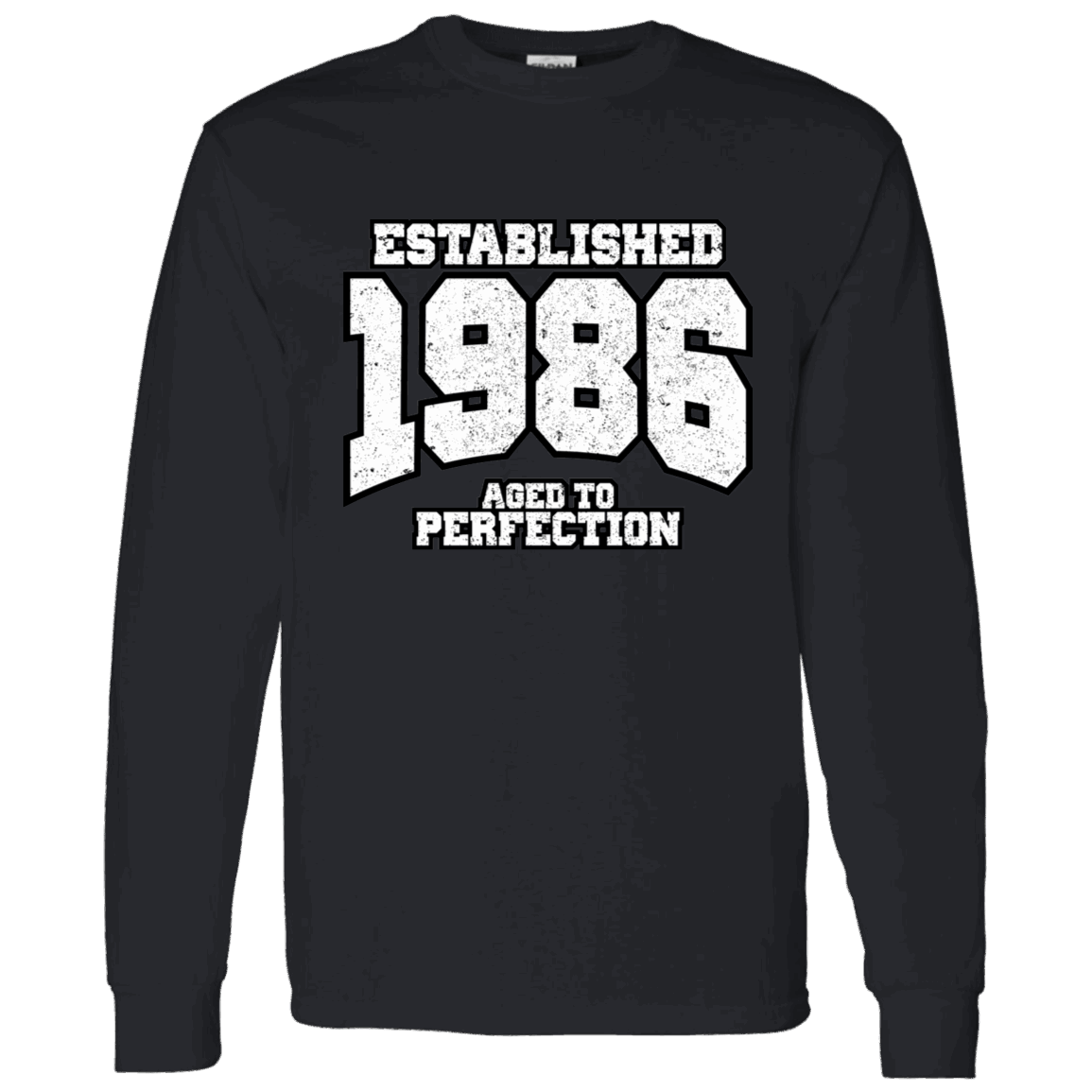 Established 1986 Aged To Perfection - Long Sleeve Tee