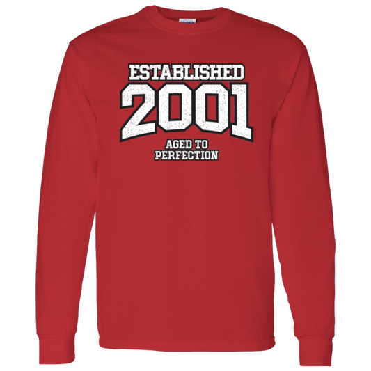 Established 2001 Aged To Perfection - Long Sleeve Tee