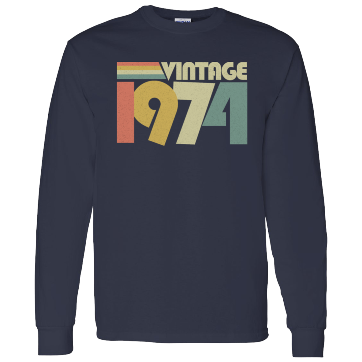 Retro Vintage 1974 - Long Sleeve Tee