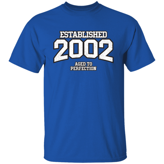 Established 2002 Aged To Perfection - T Shirt