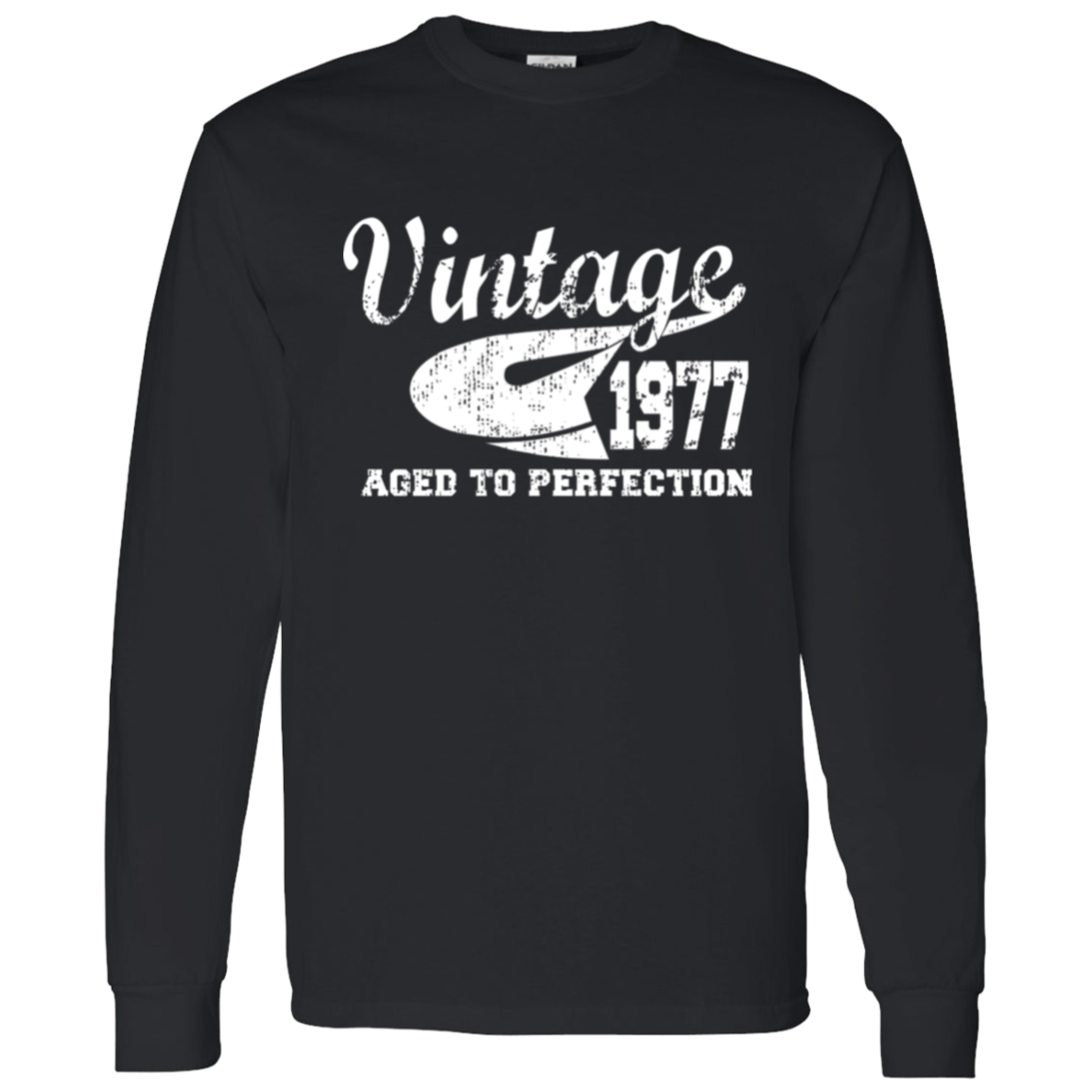 Vintage 1977 Aged To Perfection - Long Sleeve Tee