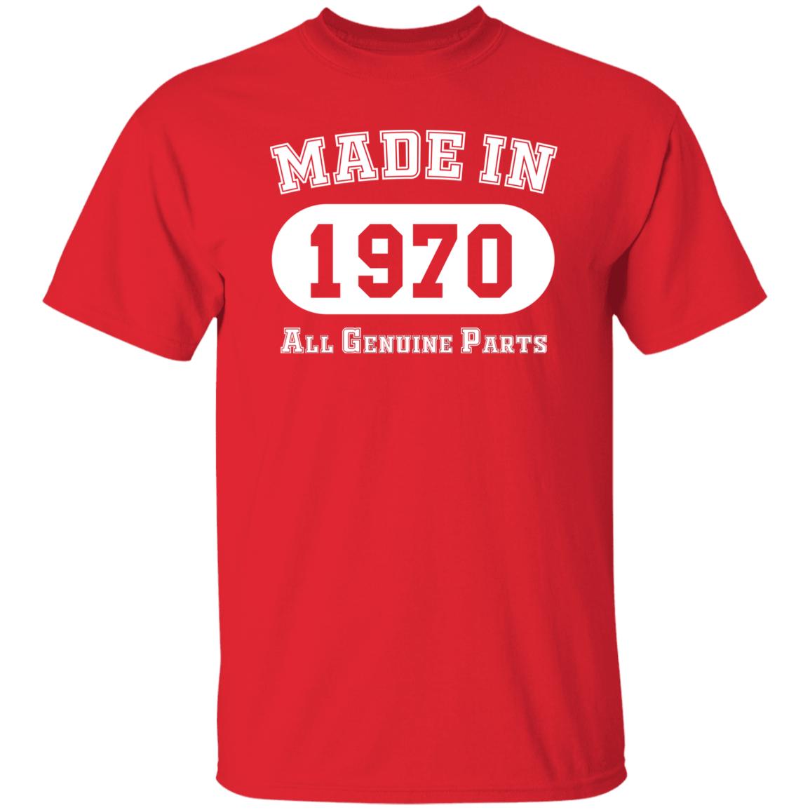 Made In 1970 All Genuine Parts - T Shirt