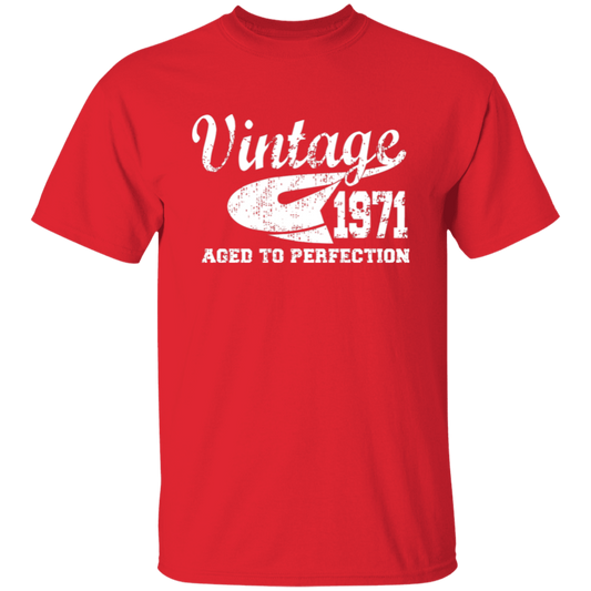 Vintage 1971 Aged To Perfection - T Shirt