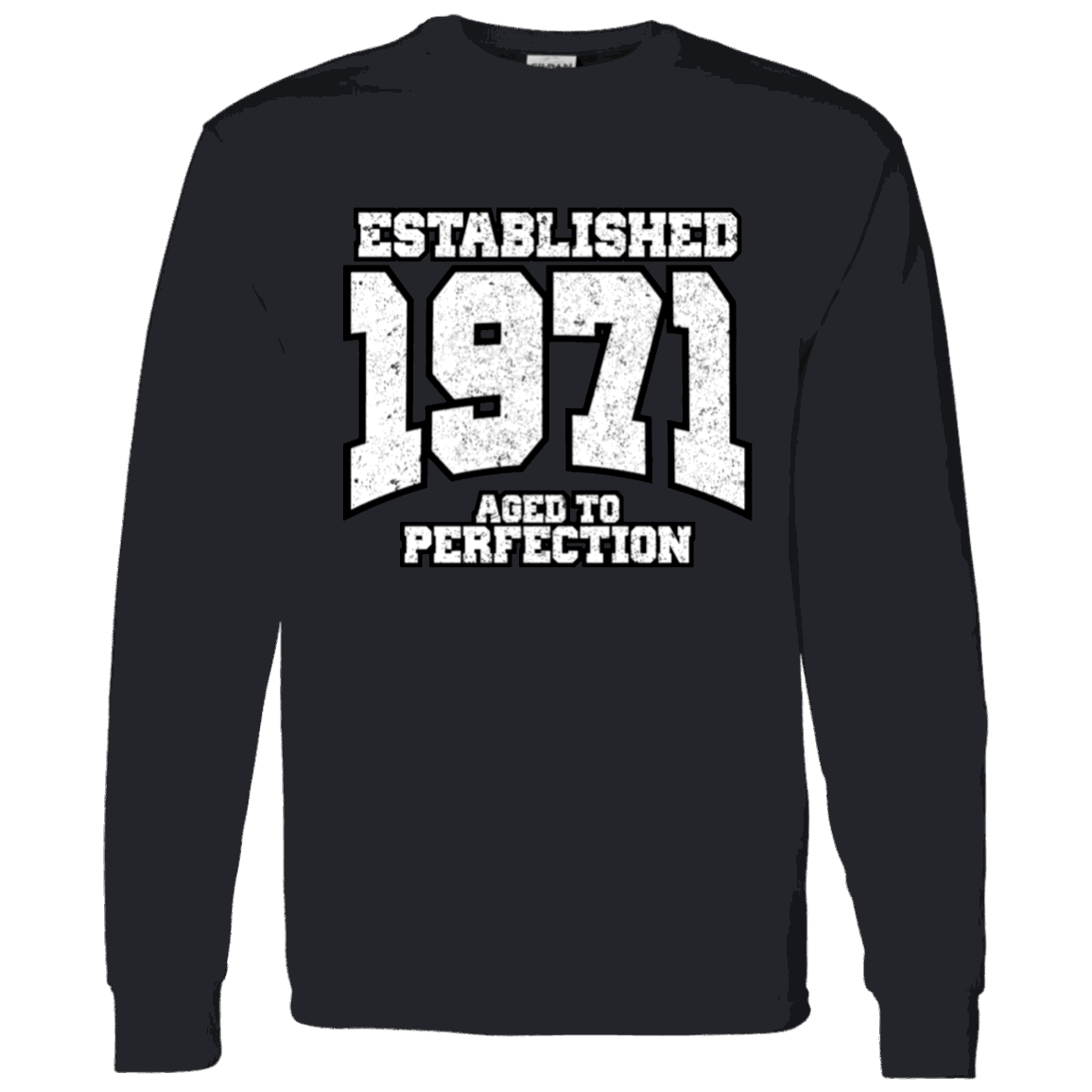 Established 1971 Aged To Perfection - Long Sleeve tee