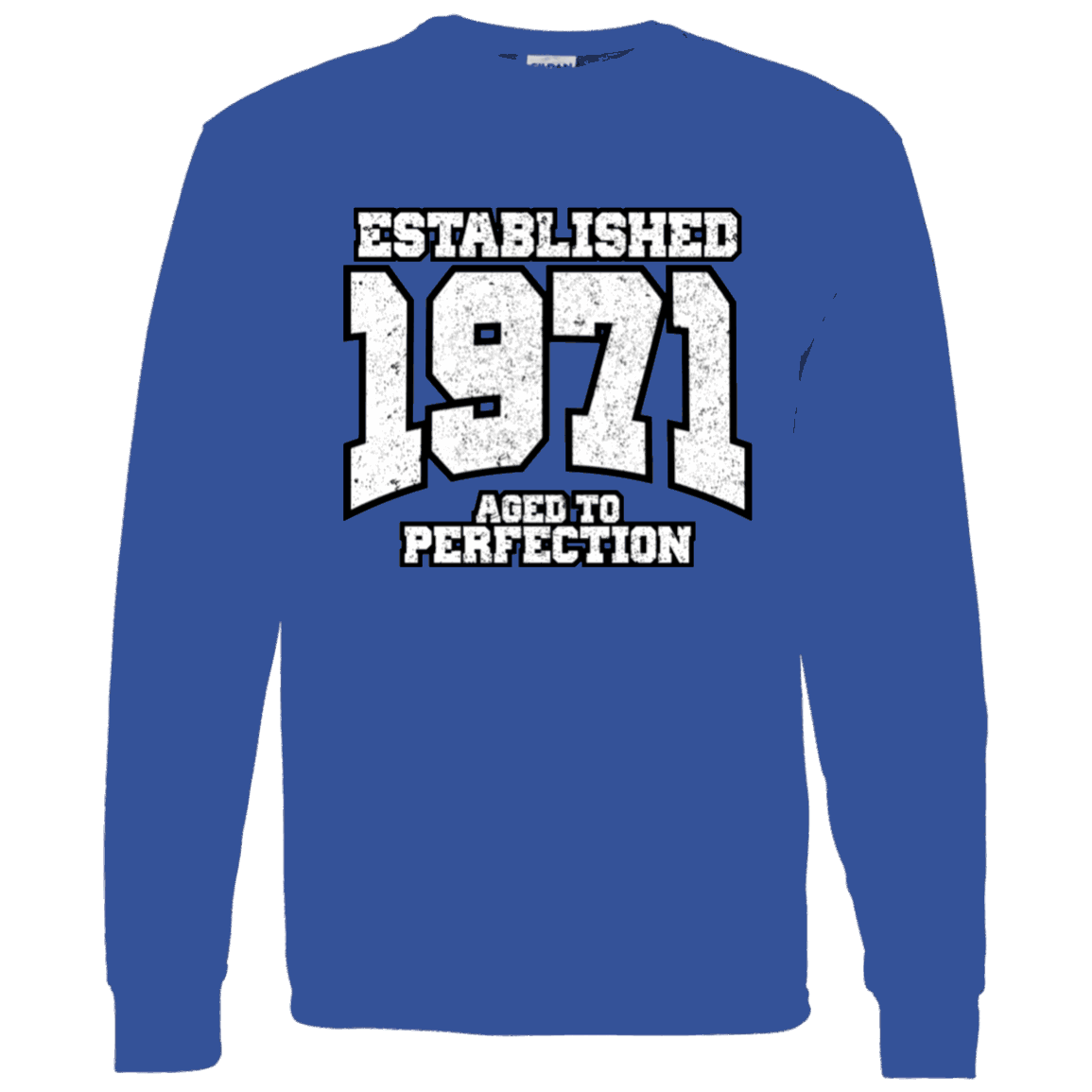 Established 1971 Aged To Perfection - Long Sleeve tee