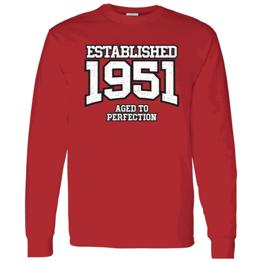 Established 1951 Aged To Perfection - Long Sleeve Tee