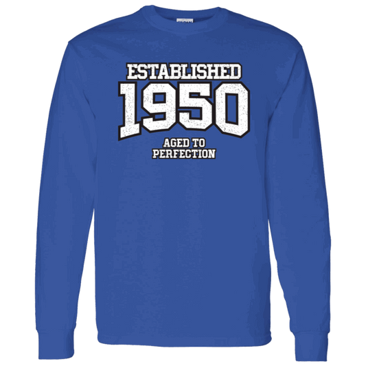 Established 1950 Aged To Perfection - Long Sleeve Tee