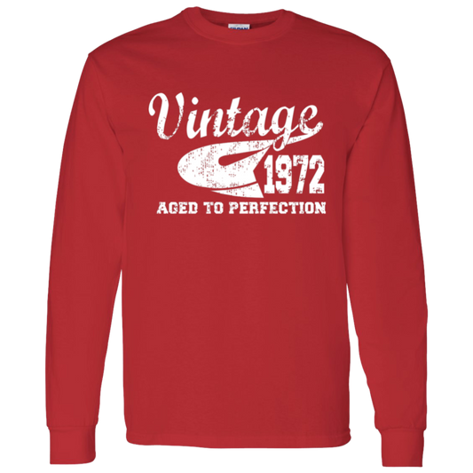 Vintage 1972 Aged To Perfection - Long Sleeve Tee