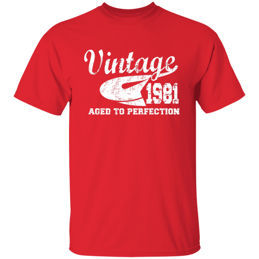 Vintage 1981 Aged To Perfection - T Shirt