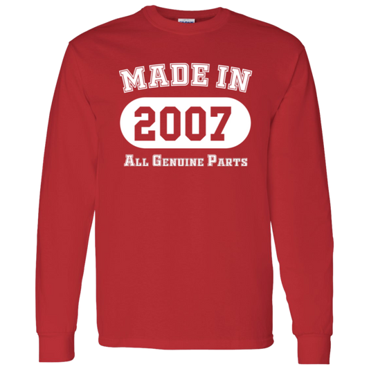 Made In 2007 All Genuine Parts - Long Sleeve Tee