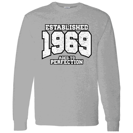 Established 1969 Aged To Perfection - Long Sleeve Tee