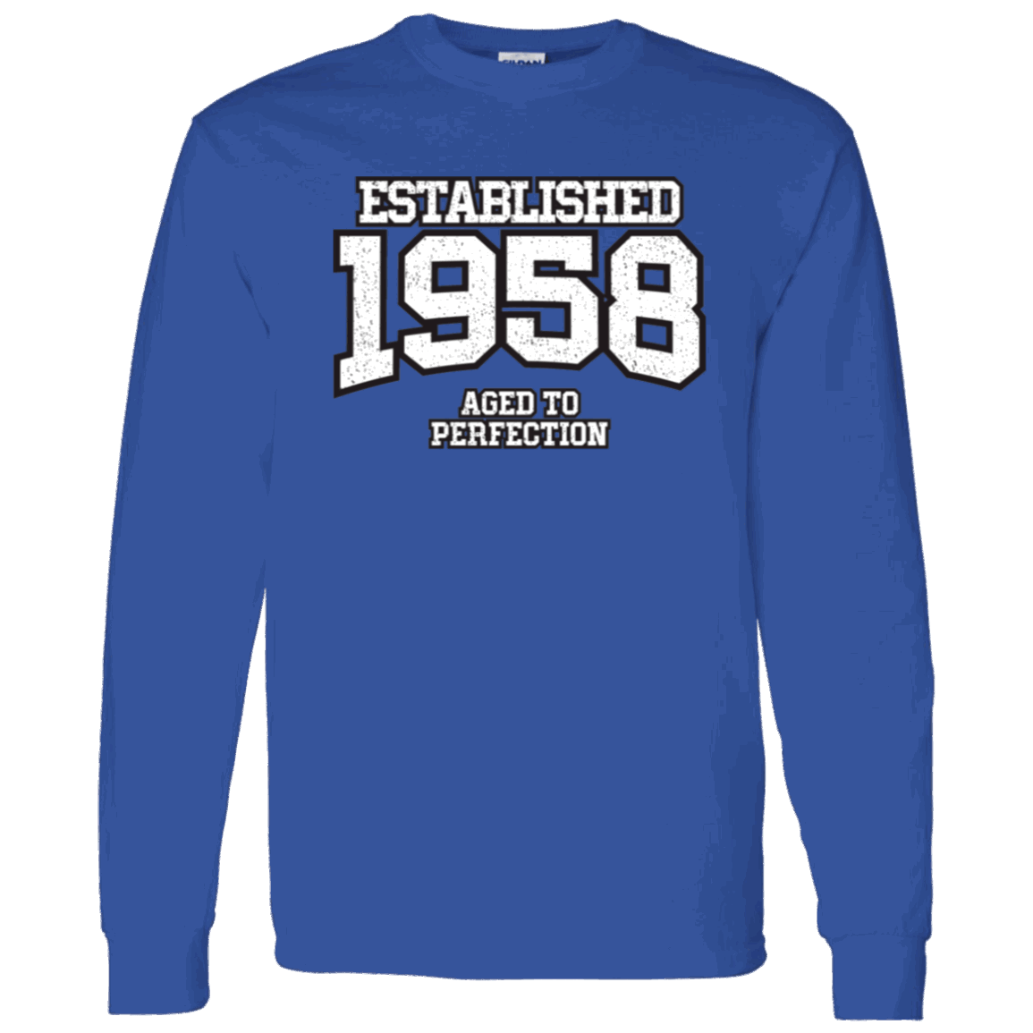 Established 1958 Aged To Perfection - Long Sleeve Tee