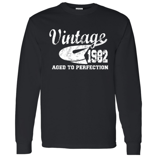 Vintage 1982 Aged To Perfection - Long Sleeve Tee