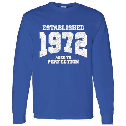 Established 1972 Aged To Perfection - Long Sleeve Tee